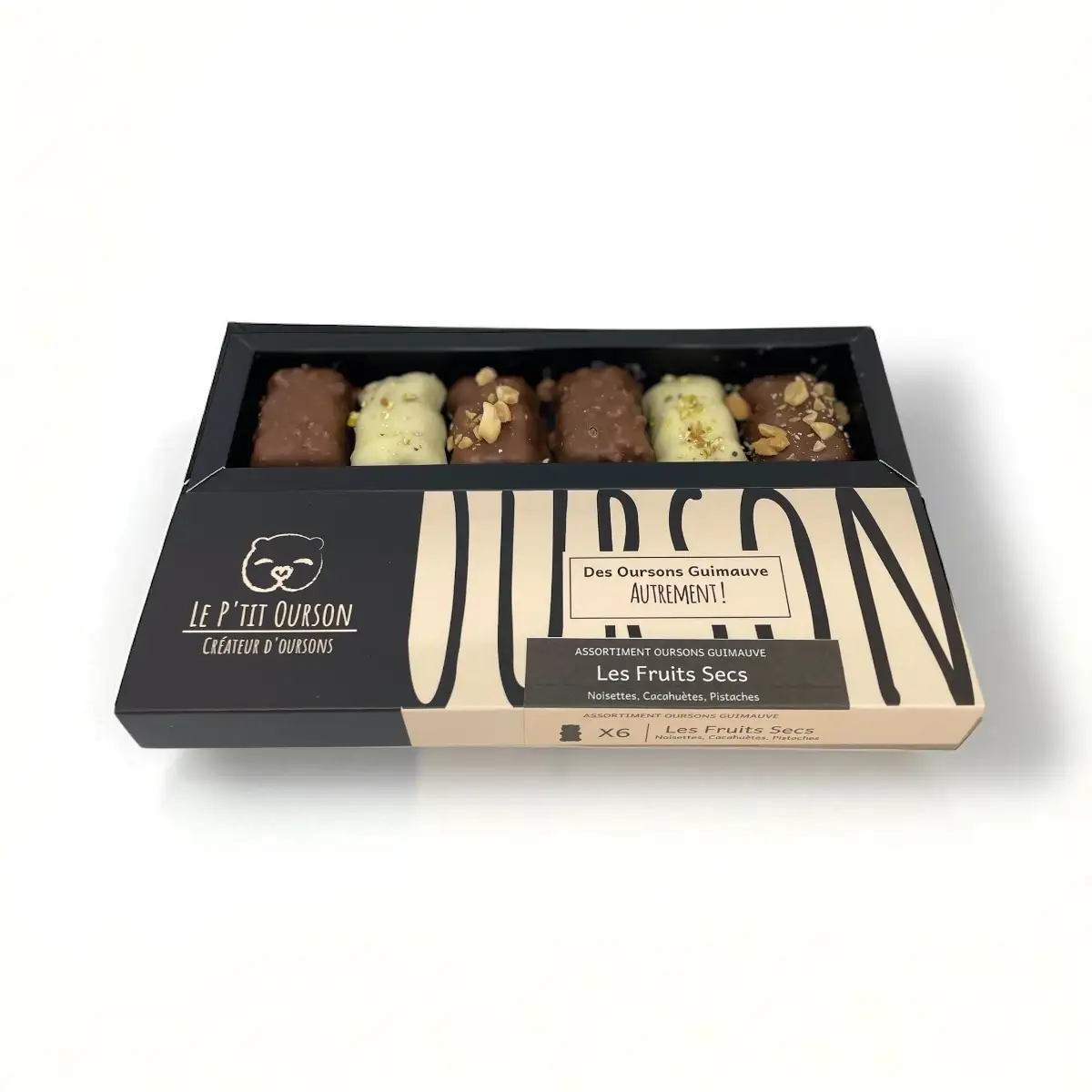 Coffret oursons guimauves "Les fruits secs"