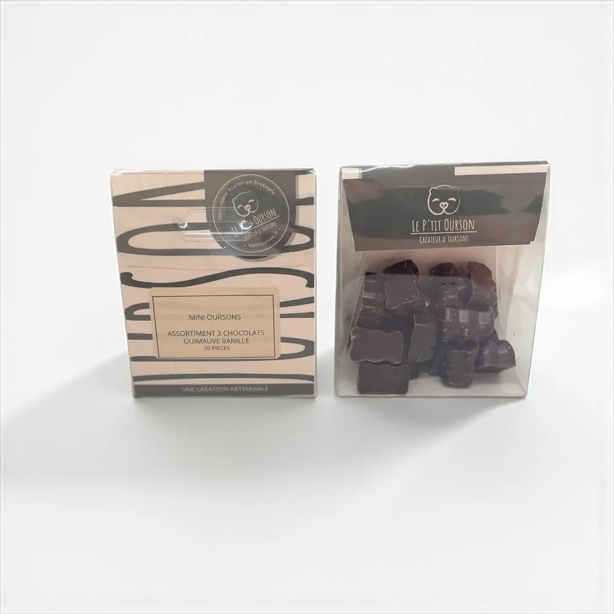 Mini Oursons Guimauve – Chocolat Noir