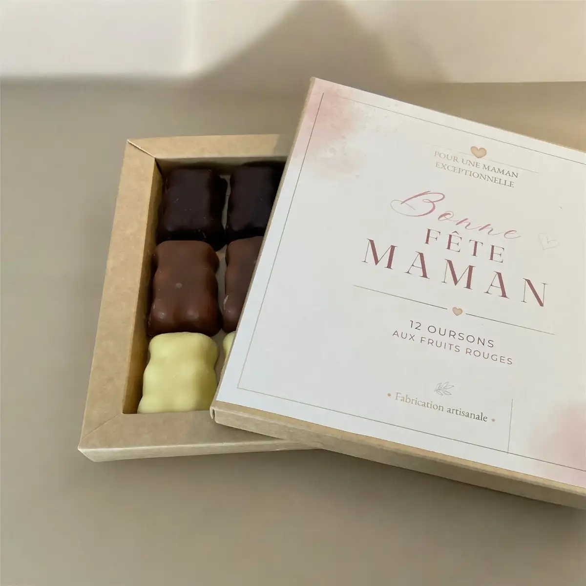 Coffret Oursons Fruits Rouges – Édition Fête des Mères