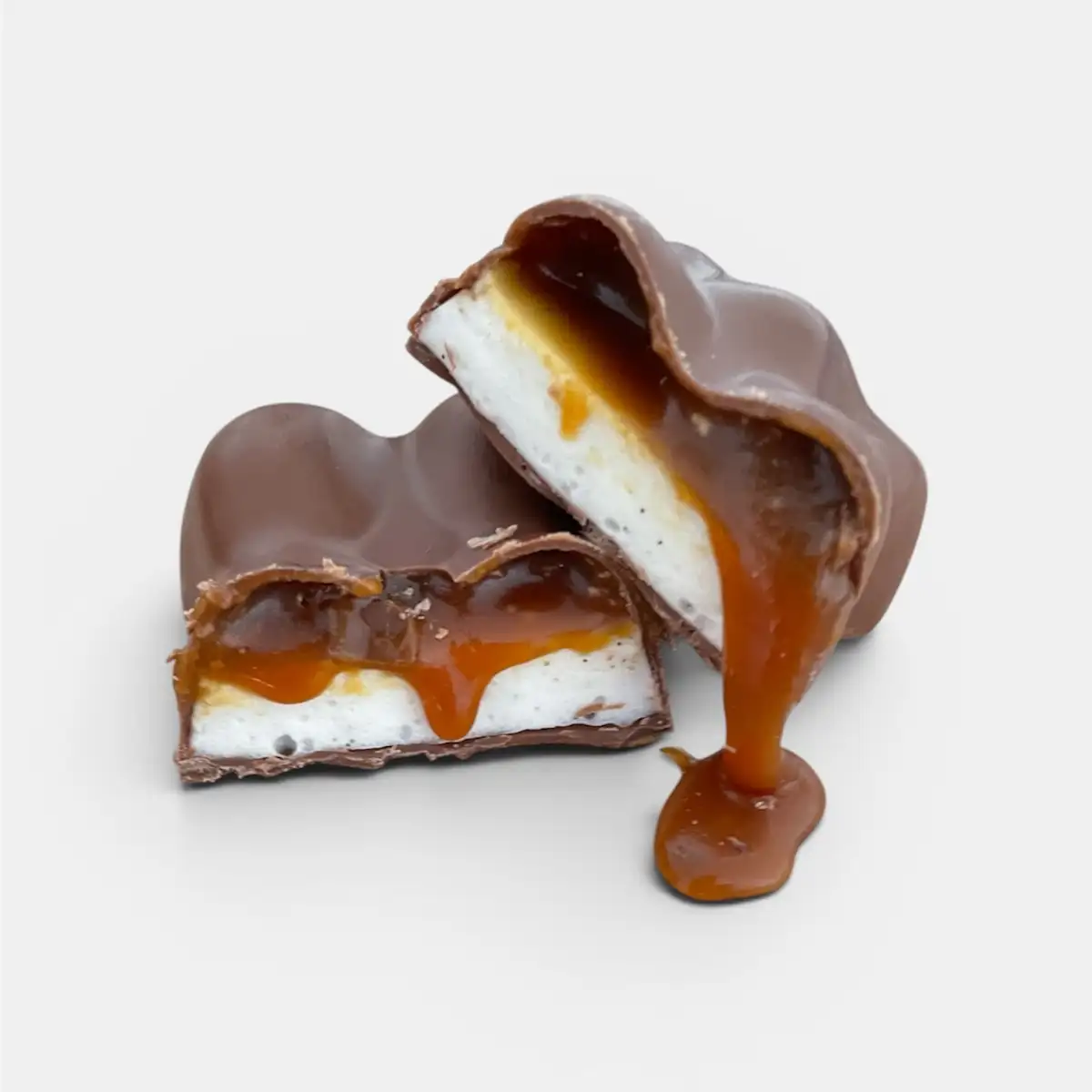 Grand Ourson Guimauve Vanille Intense & Cœur Coulant Caramel Beurre Salé – Chocolat Noir ou Lait